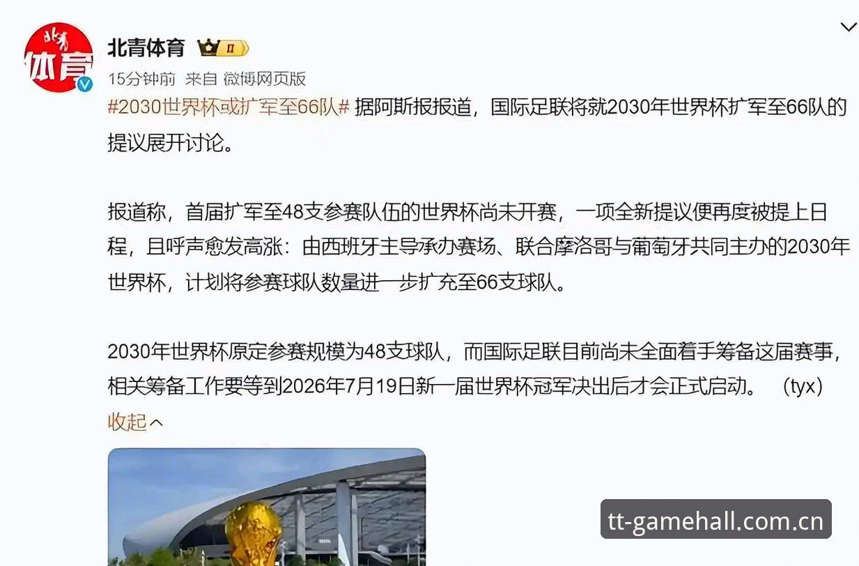 2030年世界杯扩军到66队，中国男足的机会真的来了吗？
